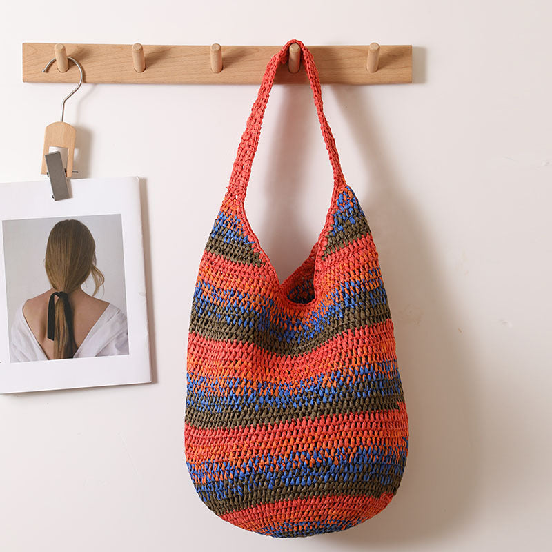 Damen Handgefertigte Strandschultertasche Brehn