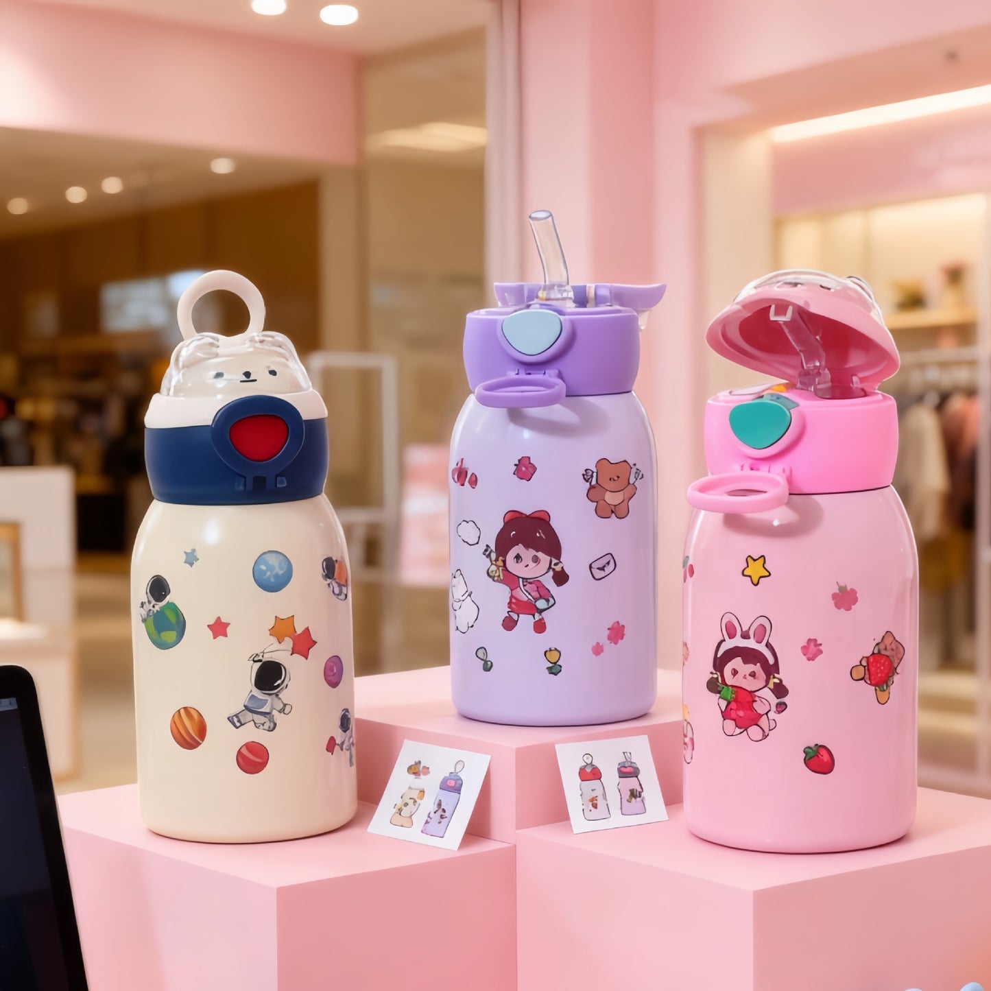 Damen Trinkflasche mit einzigartigem Astronauten-Design Brehn