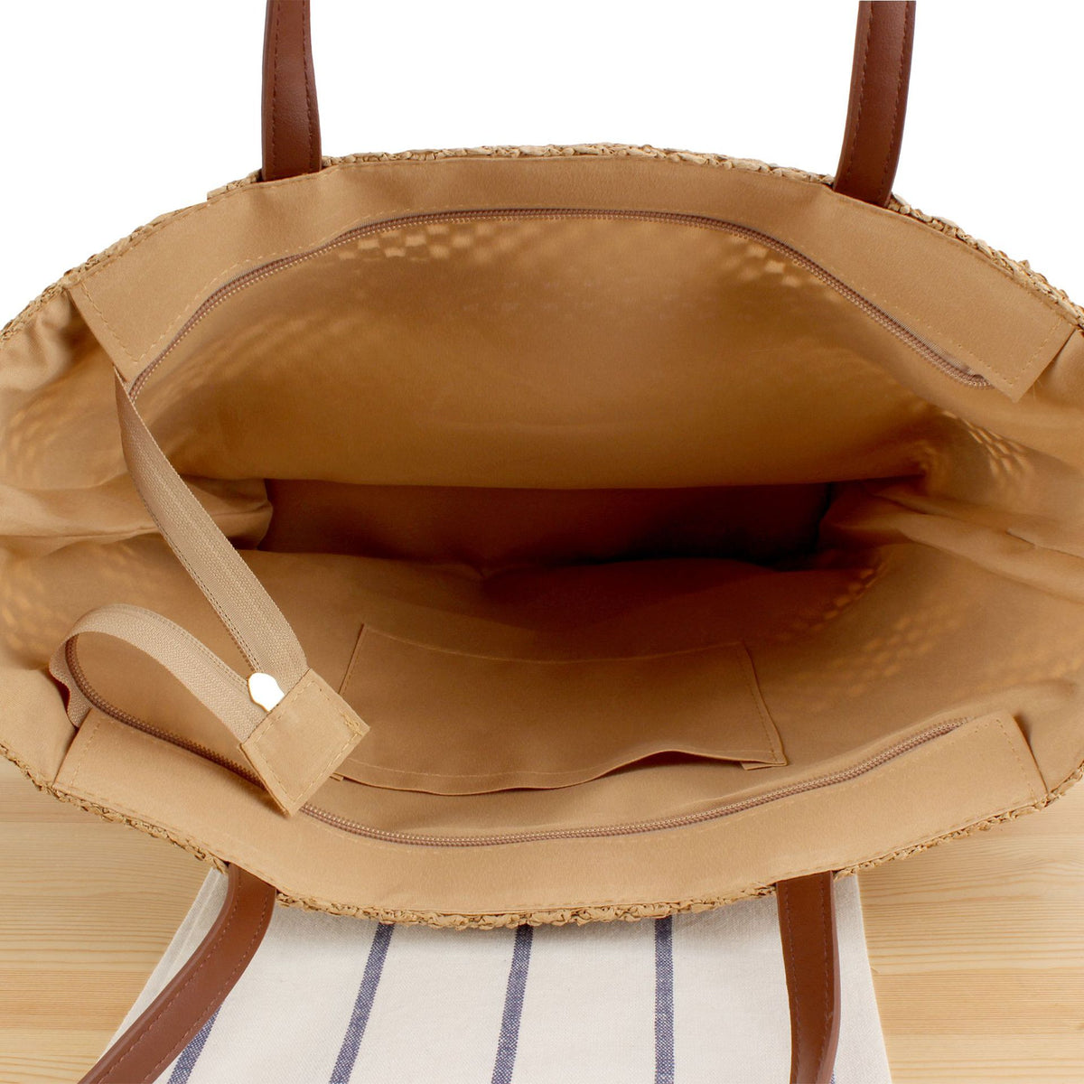 Korbtasche mit Eleganter Strohkonstruktion Brehn