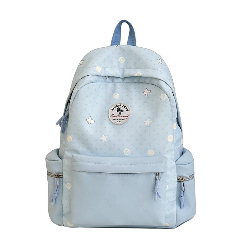 Verspielt gemusterter Rucksack
