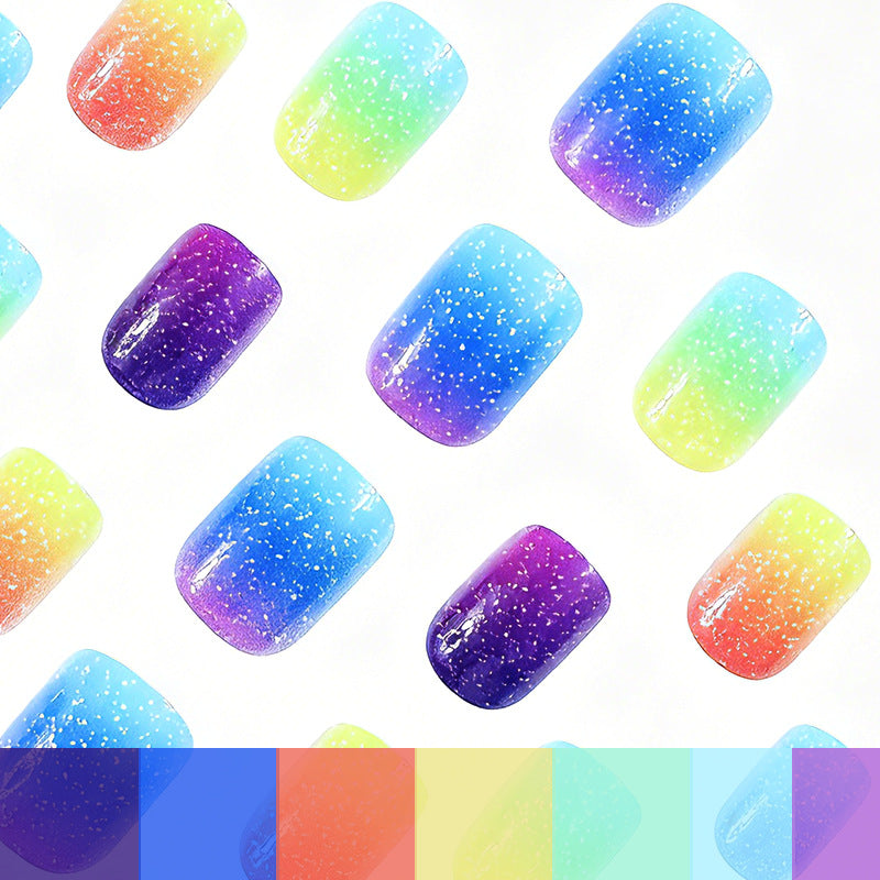 Gradient Glitter Nail Art Enhancements Brehn