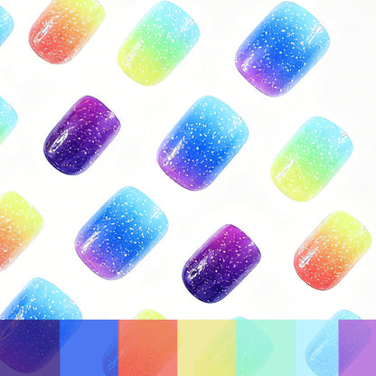 Gradient Glitter Nail Art Enhancements Brehn