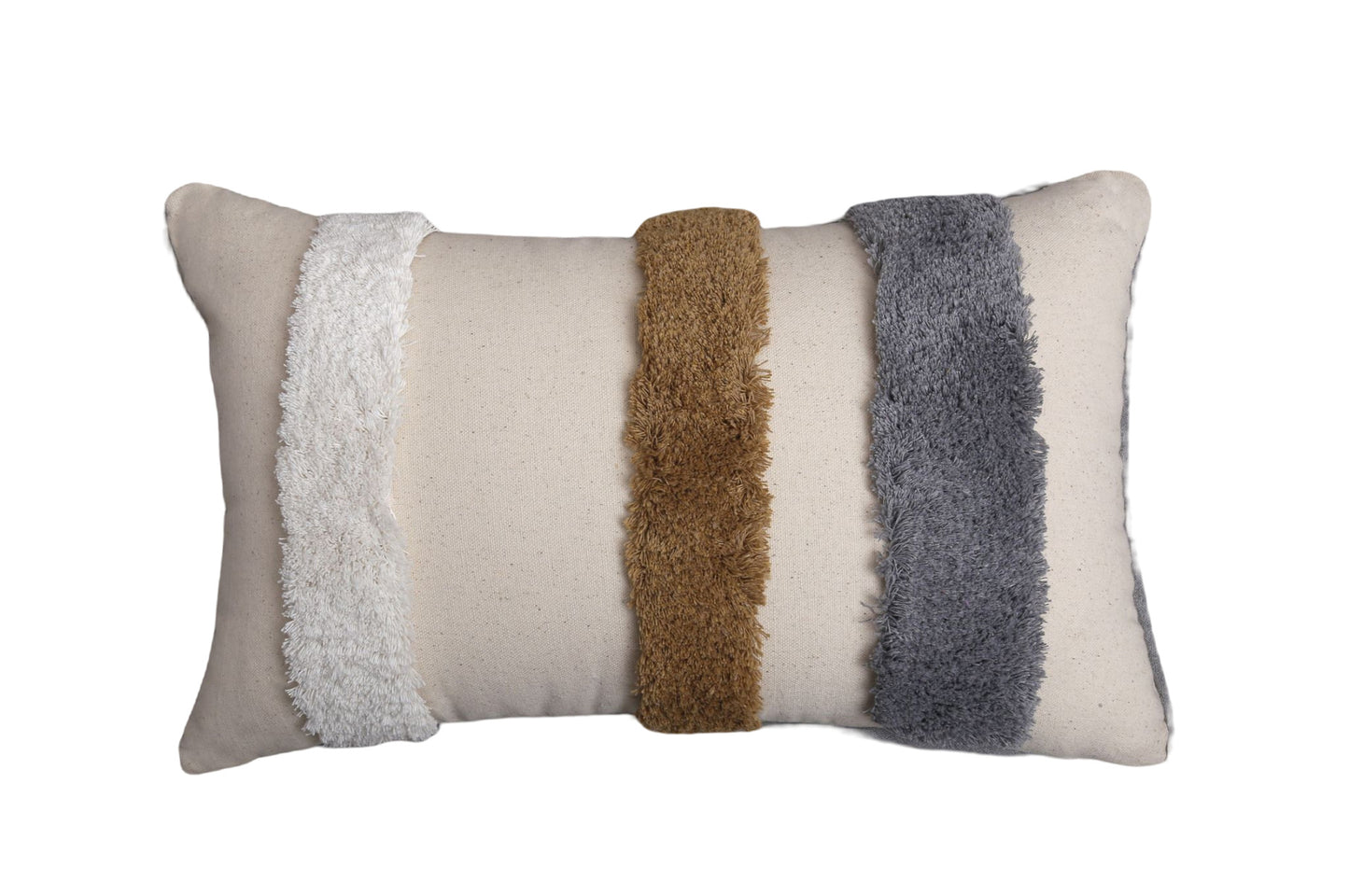 Flauschige Textur Streifen Kissen