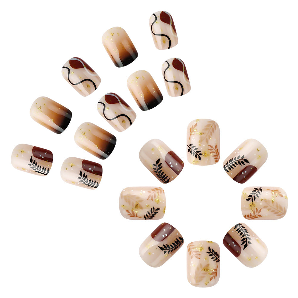 Künstlerisches Press-On Nail Art Set Brehn