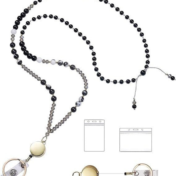 Perlenbrille Lanyard mit Rückzugclip Brehn