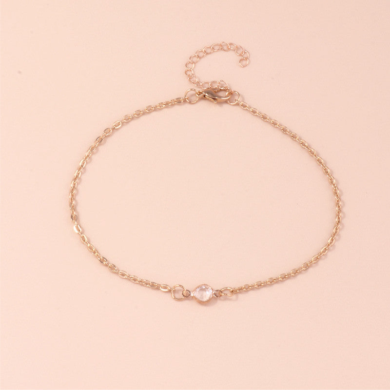 Elegante Minimalistische Kettenanậkel Brehn