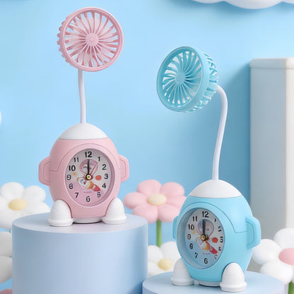Damen Multifunktionale Tischuhr mit Ventilator Brehn