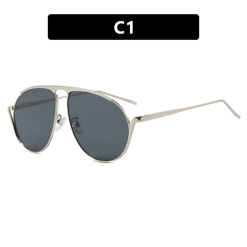 Damen modische Piloten-Sonnenbrille mit polarisierten Gläsern und elegantem Metallrahmen Brehn