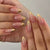 Kunstnagelset mit elegantem Goldspitzen-Design Brehn