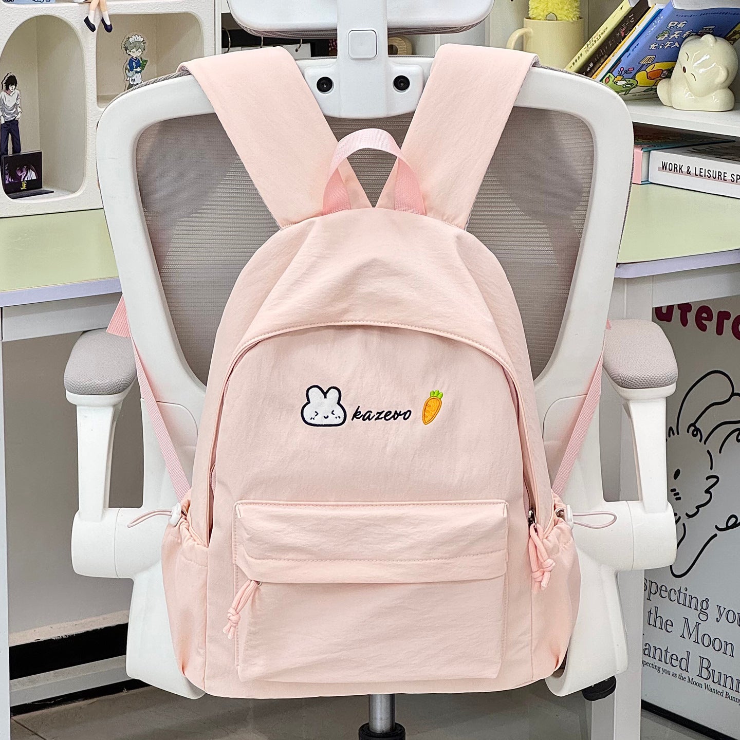 Lässiger Canvas-Charakter-Schulrucksack