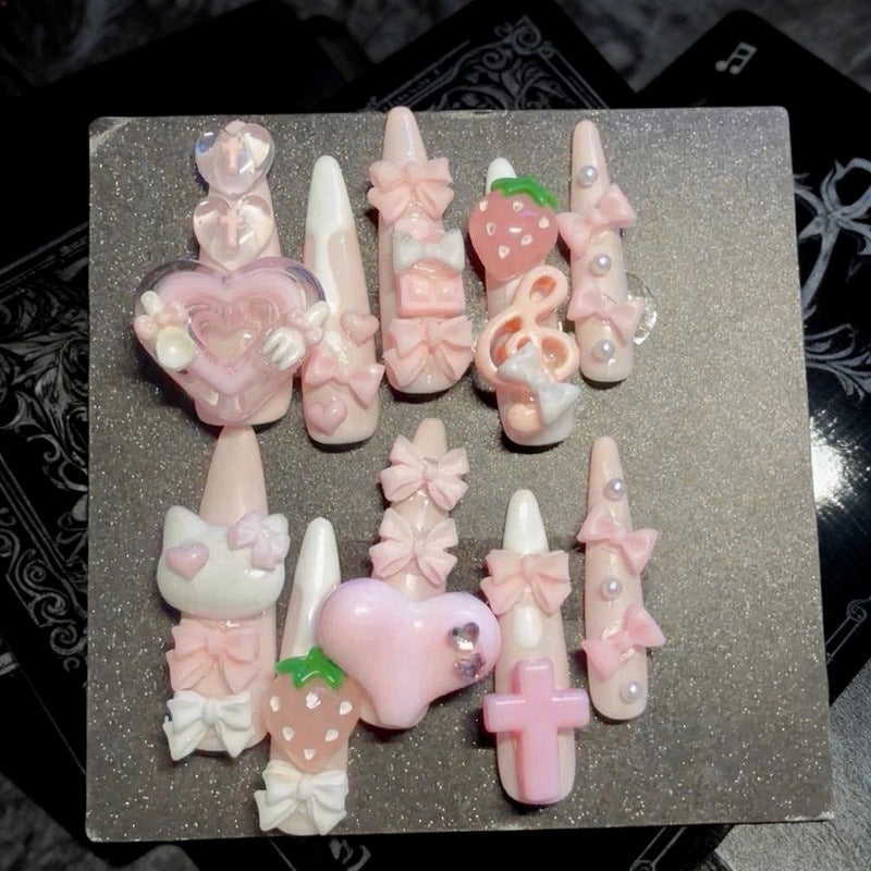 3D Dekorative Druck-Nägel Kunst Set