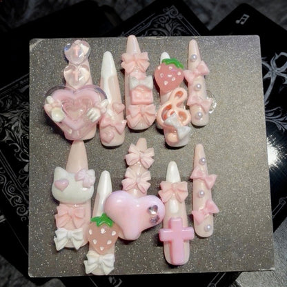 3D Dekorative Druck-Nägel Kunst Set