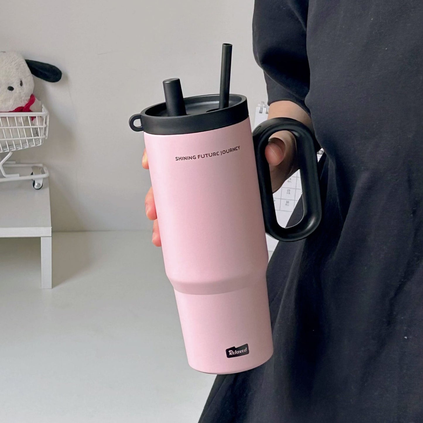 Damen Thermobecher mit praktischem Doppeltrinksystem Brehn