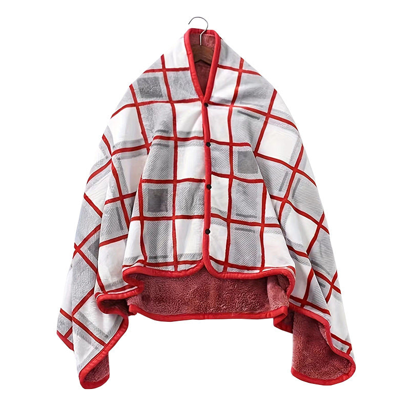 Damen Gemütliche Warmhaltende Poncho-Decke Brehn