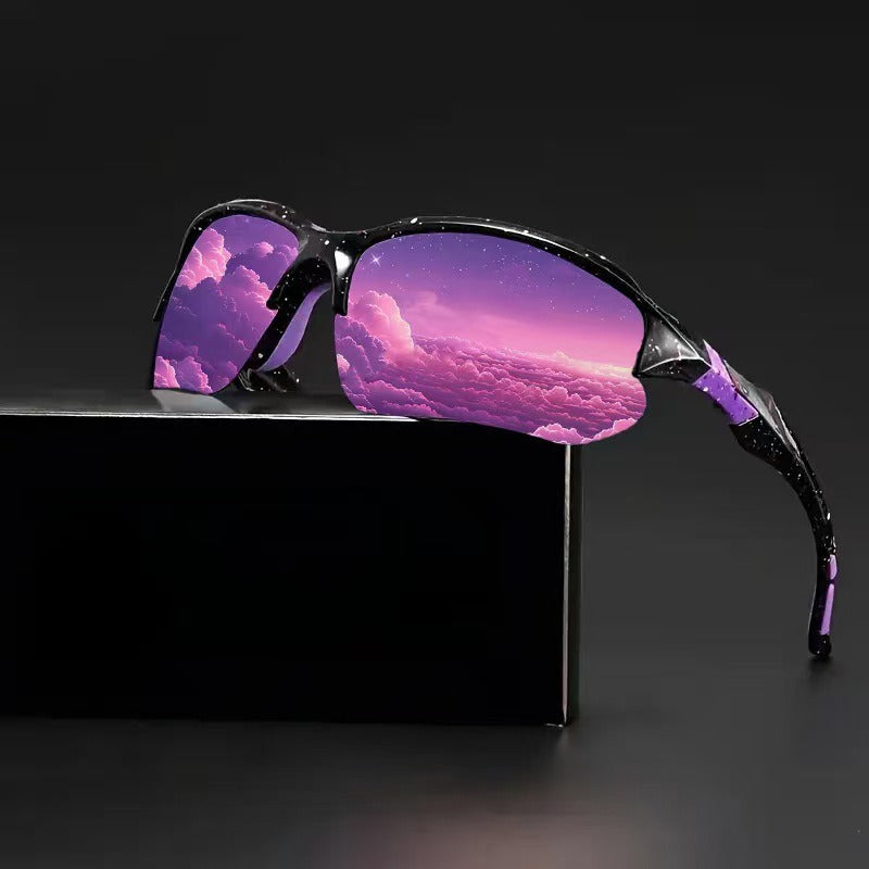 Unisex nan sportliche Performance-Sonnenbrille mit teilrahmen polarisiert UV-Schutz rutschfeste Nasenpads Brehn