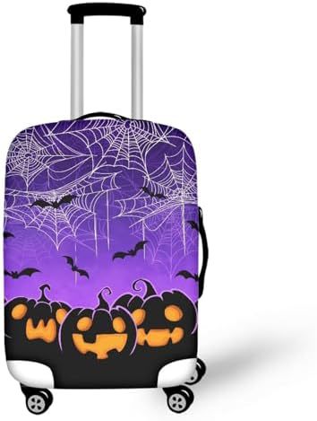 Unisex nan elastische Kofferhülle mit Pferde- und Sonnenblumenmotiv, dehnbarer Stretchschutz für Hartschalen-Trolley mit Reißverschluss Brehn