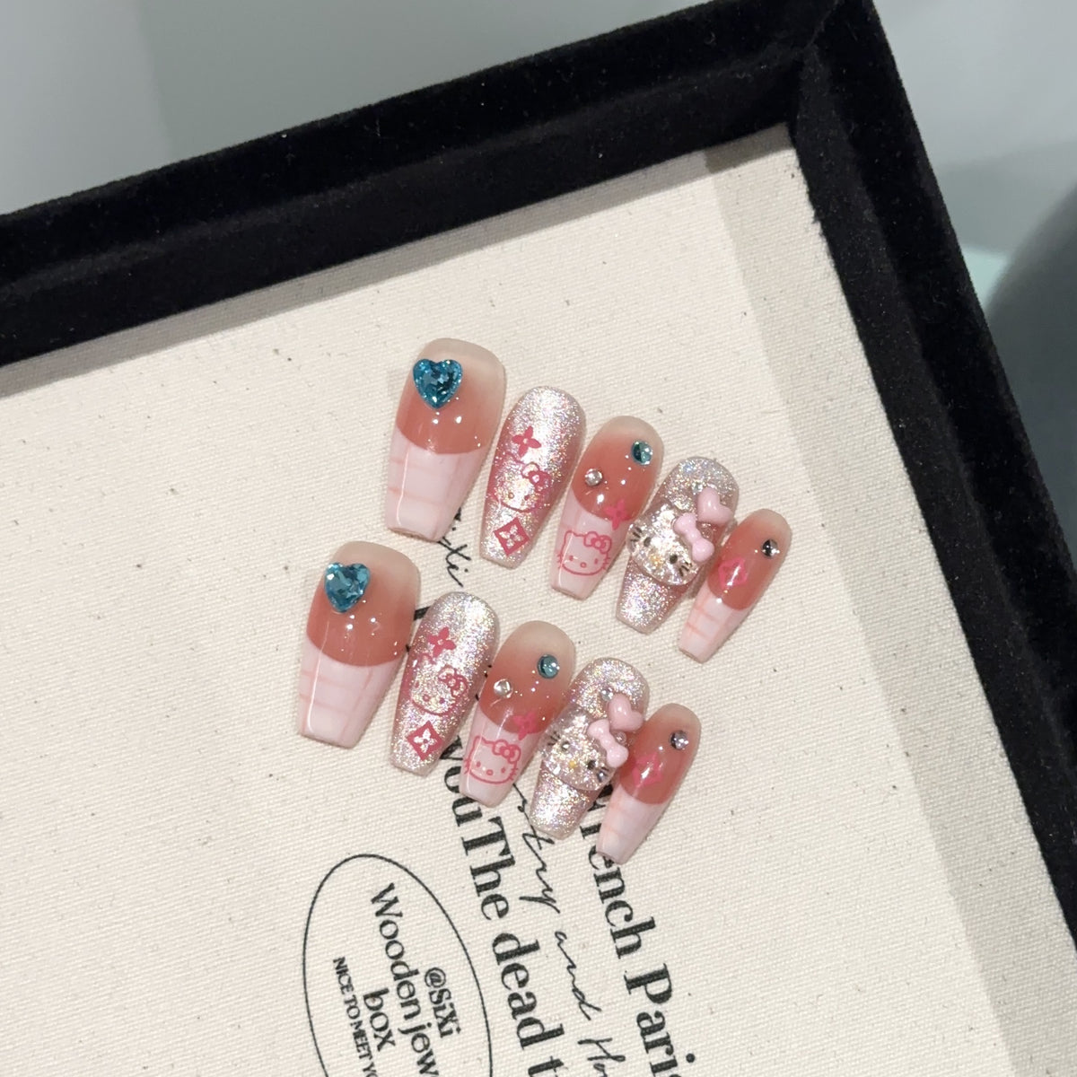 Verspielt Thematisches Press-On Nagel Set