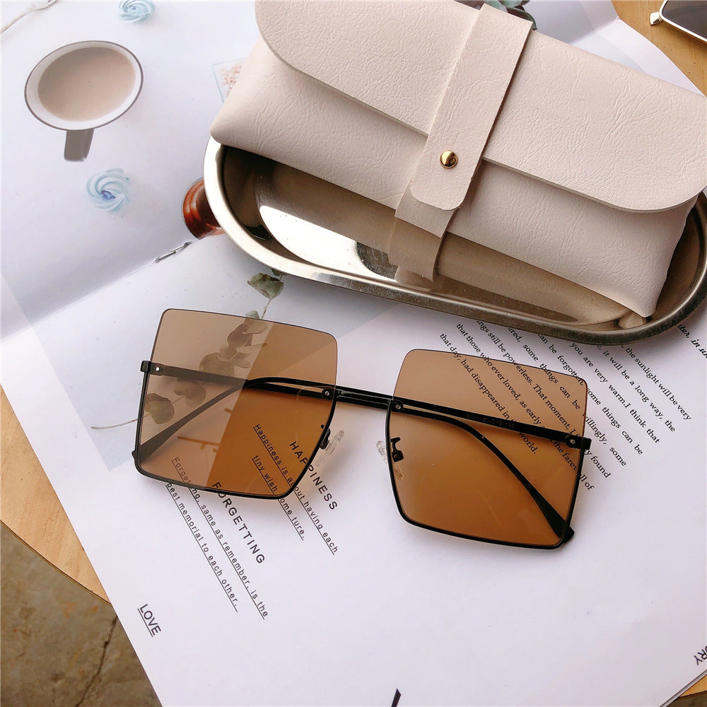 Modische Übergroße Quadratische Sonnenbrille Brehn