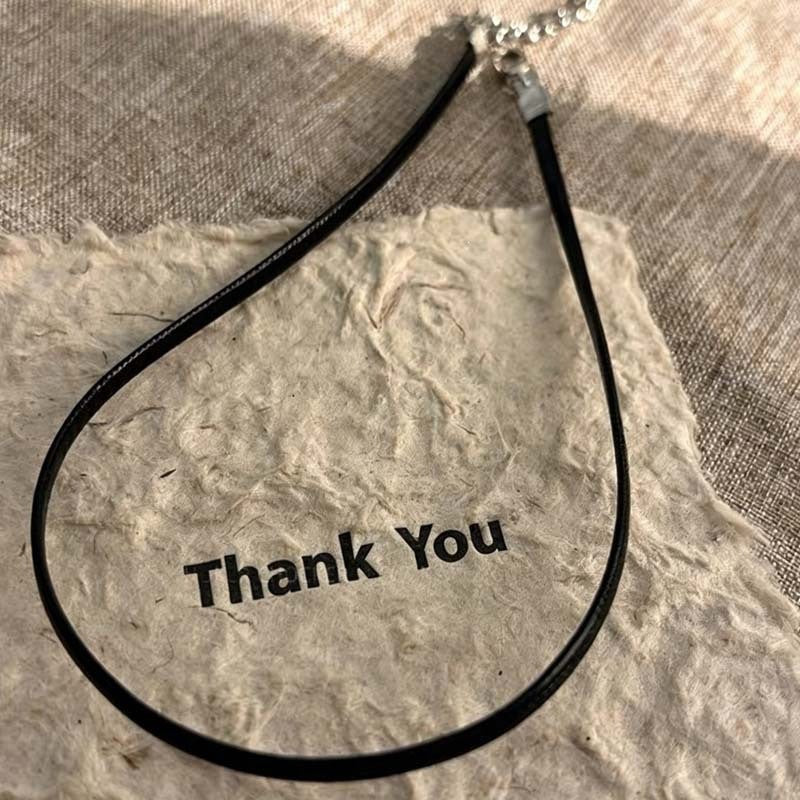 Verstellbare Leder Choker-Halskette Brehn