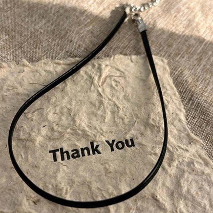 Verstellbare Leder Choker-Halskette Brehn