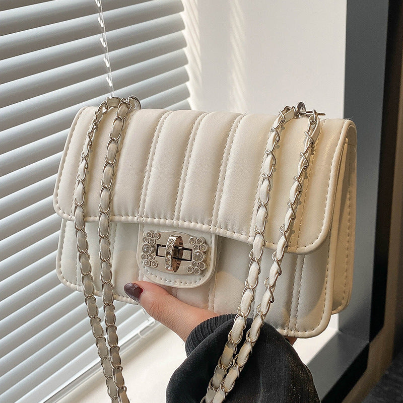 Elegante gesteppte Kette Umhängetasche