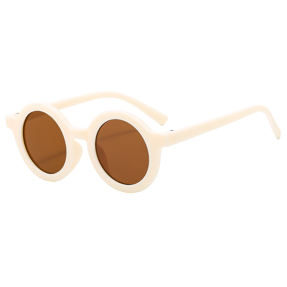 Damen ausgefallene runde Sonnenbrille Brehn