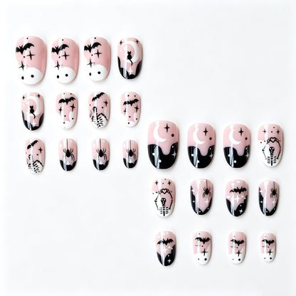 Halloween-Themen-Nagelkunst-Set