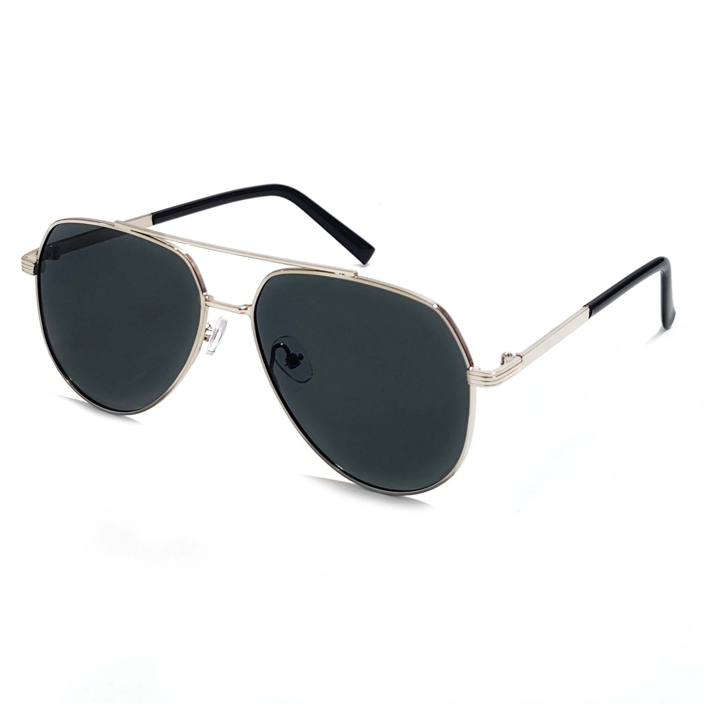 Herren modische Pilotensonnenbrille mit kontrastierenden Gläsern Brehn