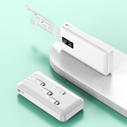 Leistungsstarke Powerbank mit integriertem Multikabel Brehn