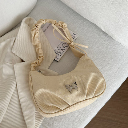 Elegante Textil Mini Schultertasche