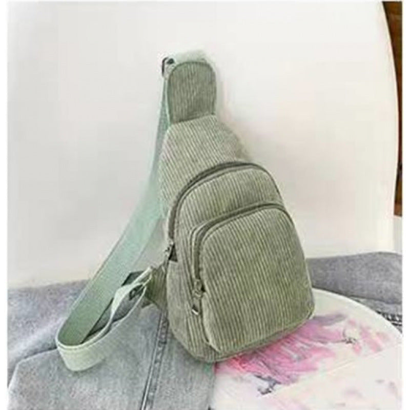 WoMulti-Fächige Corduroy Sling Bag Brehn