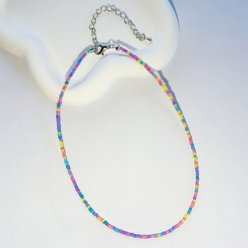 Handgefertigtes Perlen Choker Halsband Brehn