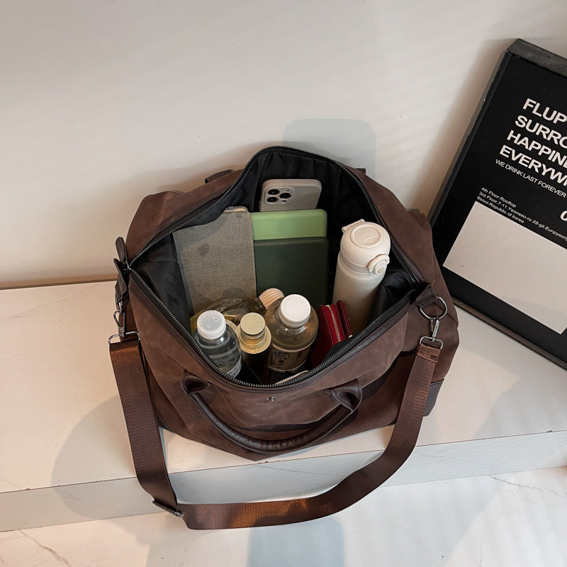Modern Leder Duffel Tasche