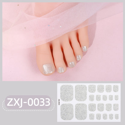 Glitzernde Fußnagel-Wickel  1790954463