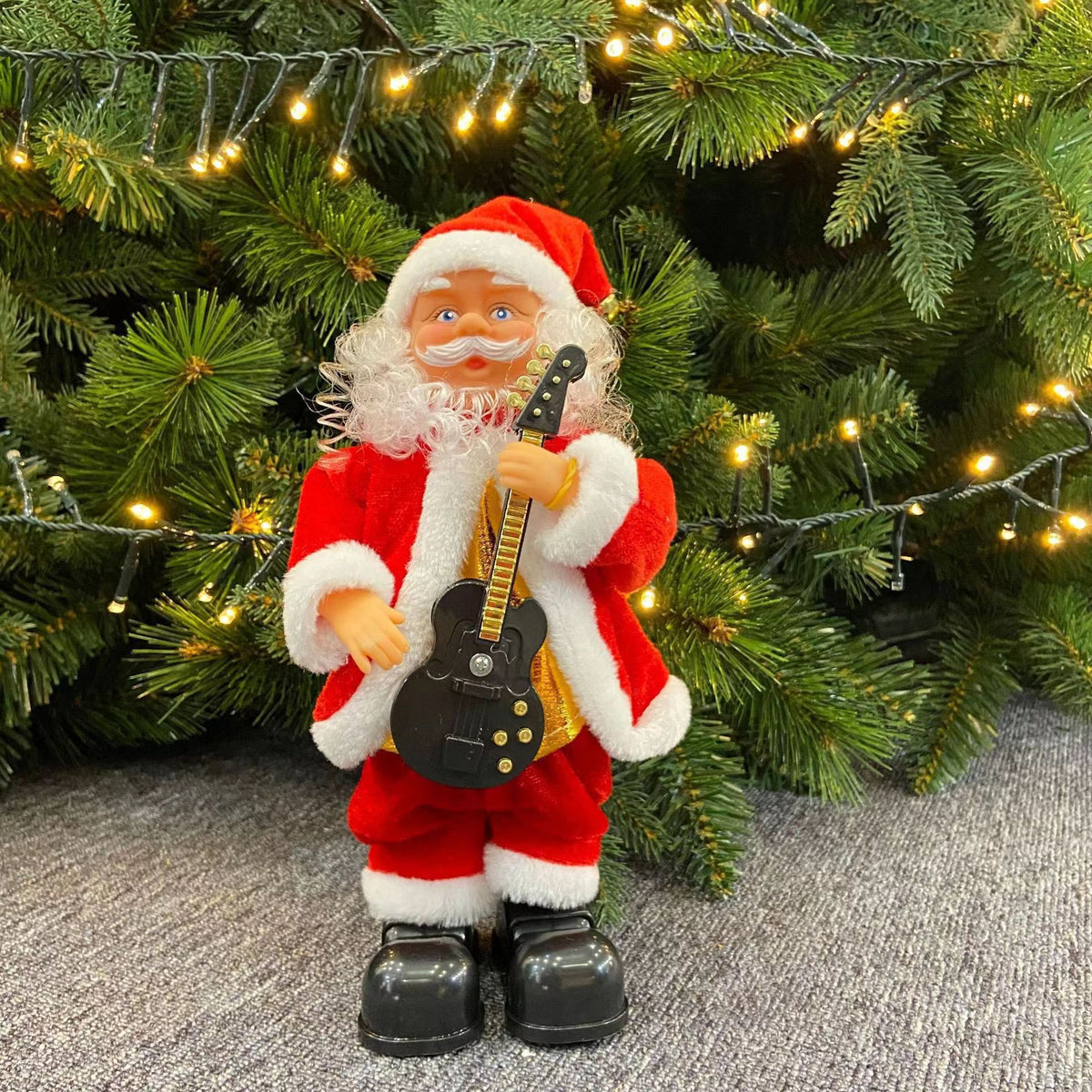 Dekorativer Weihnachtsmann mit Glöckchen Brehn