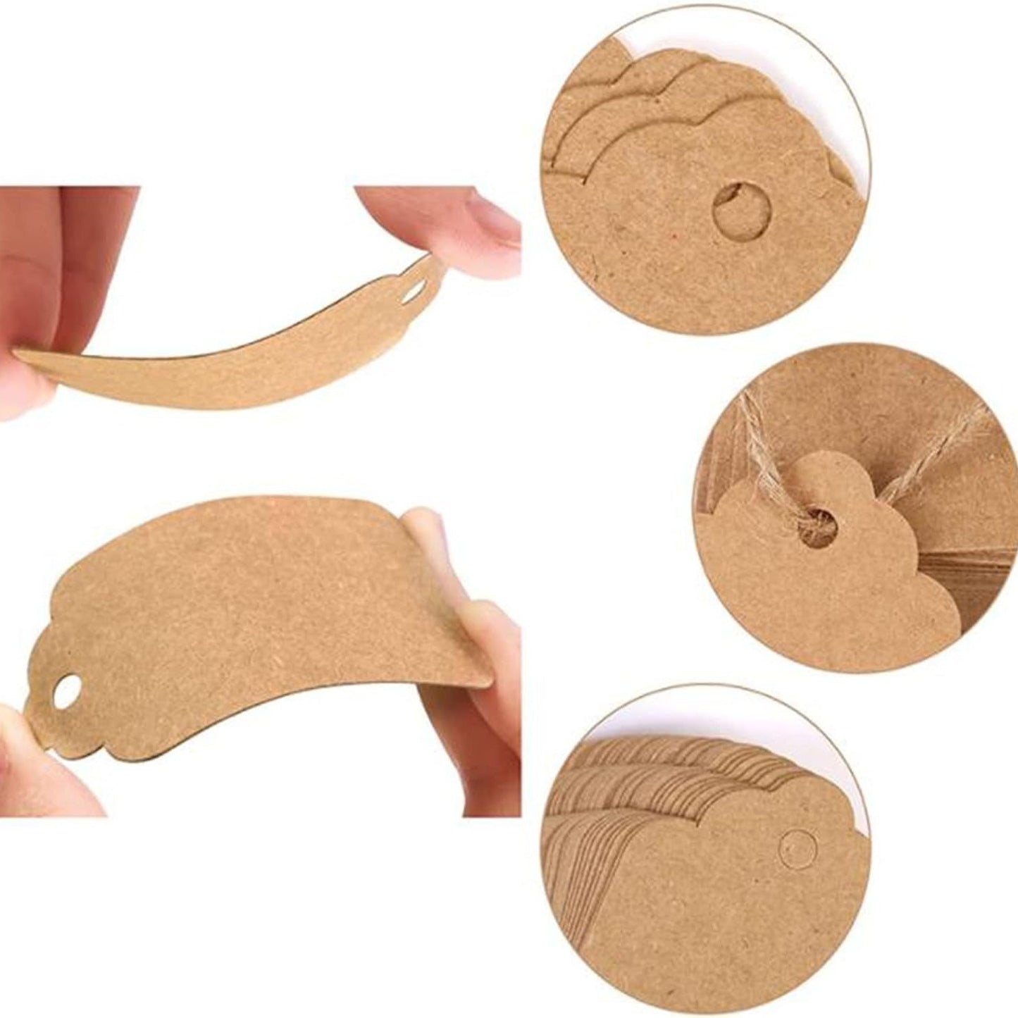 Umweltfreundliche Kraftpapier-Hangtags Brehn