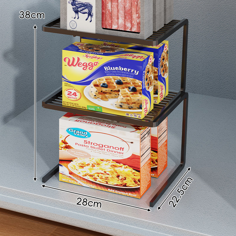 Dreistufiger schlanker eingelassener Arbeitsplatten-Pantry-Regal-Organizer