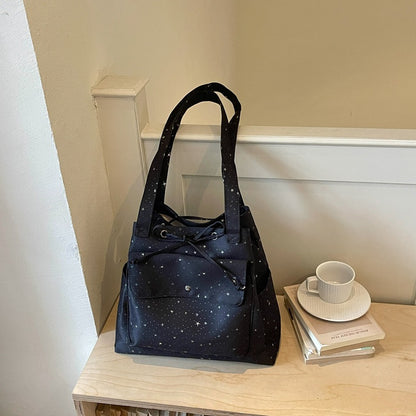 Vielseitige Freizeit-Tote-Tasche mit Sternenmotiv