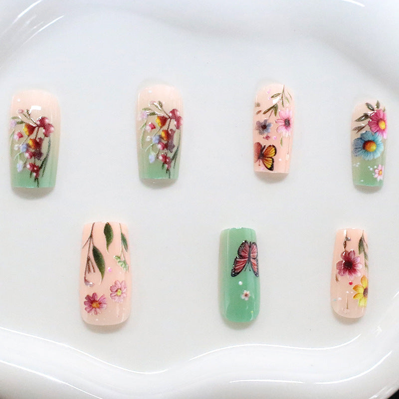 Blumenmotiv Nagelkunst Set Brehn