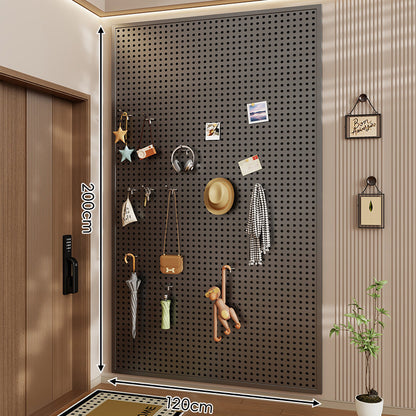 Wandanag perforiertes Lochboard-Organizer-Panel Großes Quadrat mit modularen Haken und Zubehör