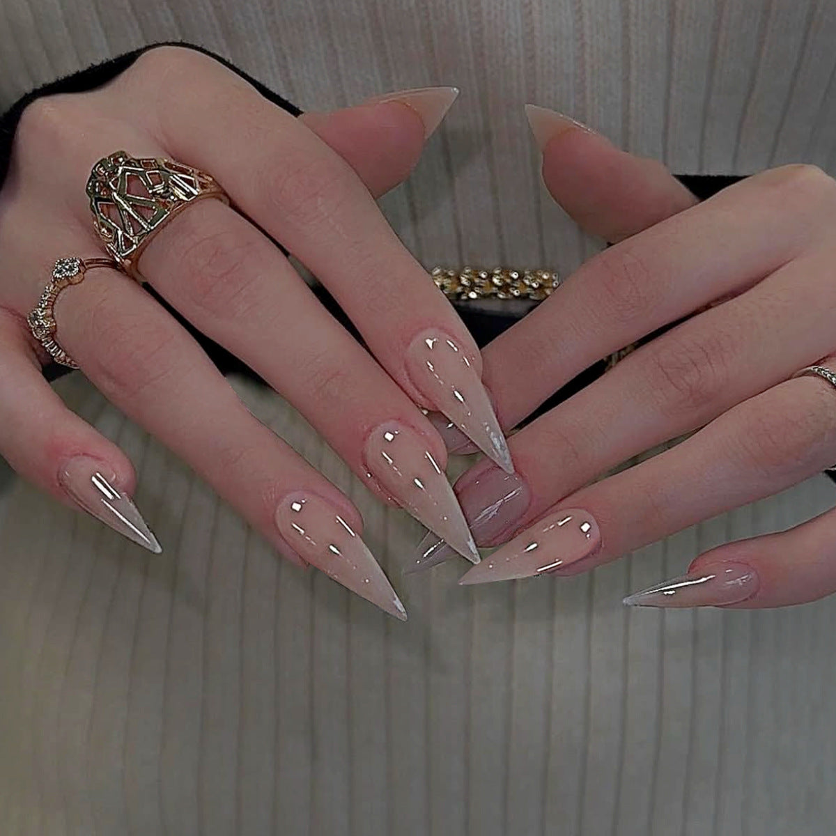 Elegante Stiletto Acryl-Nagelkunst Verlängerungen Brehn 1789713373