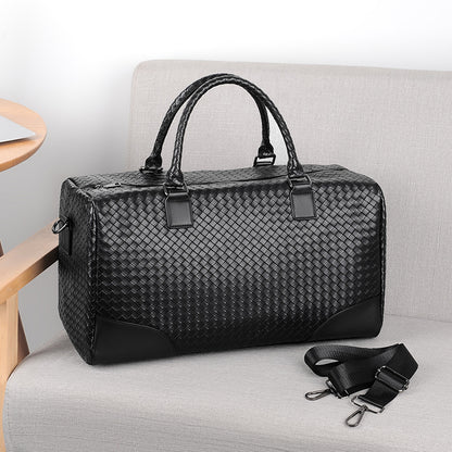 Premium Gewebte Leder Wochenendtasche Brehn