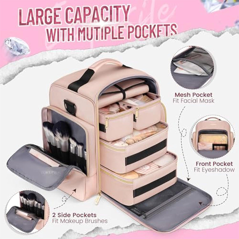 Kosmetik-Organizer Rucksack mit Mehreren Fächern Brehn