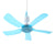 Unisex Deckenventilator mit energieeffizienten 12W Motor Brehn