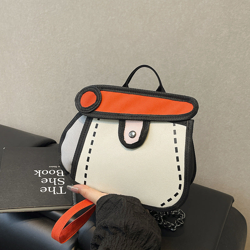 Trendiger Cartoon-Stil Mini-Rucksack Brehn