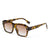 Chunky Übergroße Quadratische Sonnenbrille