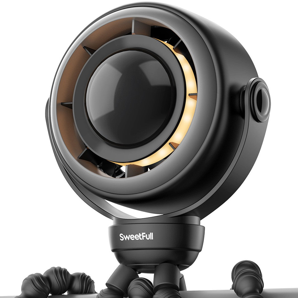 Unisex nan kompakte Livestreamingkamera mit integriertem Ringlicht und flexibler Lenker- und Rohrhalterung Brehn