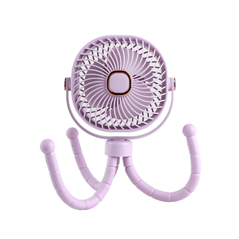 Unisex Mini-Tragbarer Ventilator mit flexibler Halterung Brehn