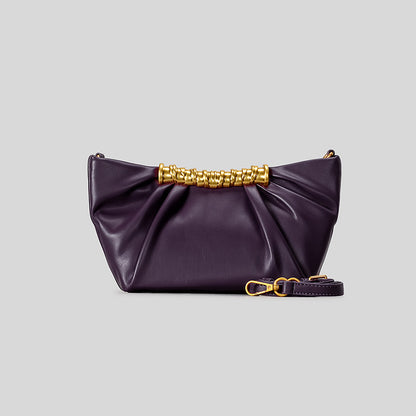 Elegante Leder Falt-Clutch