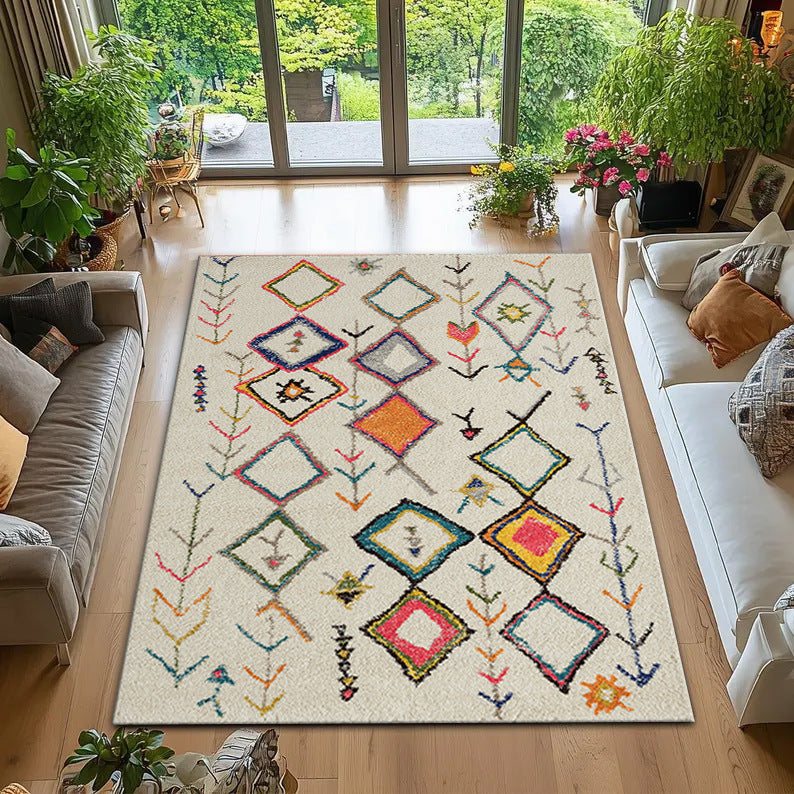 Bohemian geometrisches Muster Teppich Brehn